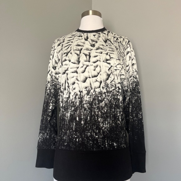 Helmut Lang Digita Scarp Dolman Sleeves Sweatshirt Sweater‎ Bird Abstract Print - Picture 8 of 12